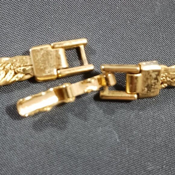 Vintage 80's Gold Tone Long Chain Thick Necklace - Picture 7 of 11